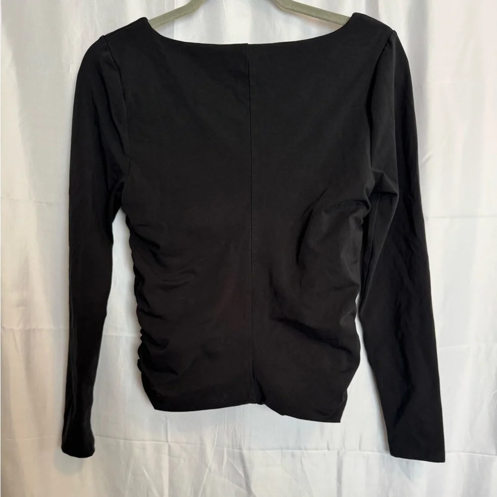 J. Crew Black Long Sleeve Top Size Small